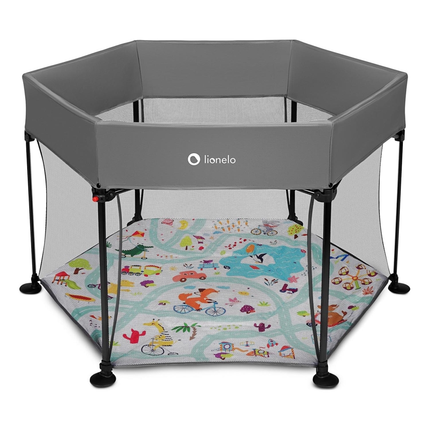 Lionelo - Spielspielplatz ROEL Grau Multicolor