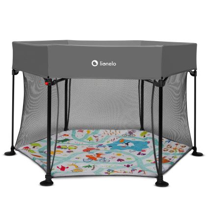 Lionelo - Spielspielplatz ROEL Grau Multicolor