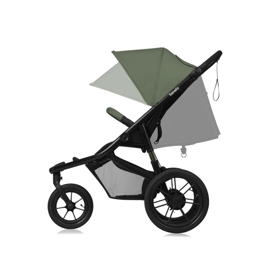 Lionelo - Sport-Kinderwagen AZURA schwarz/grün