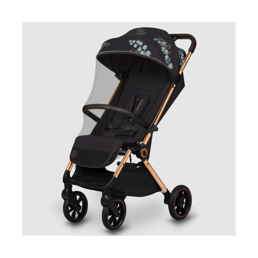 Lionelo - Sport-Kinderwagen CLOE schwarz/blau/gold