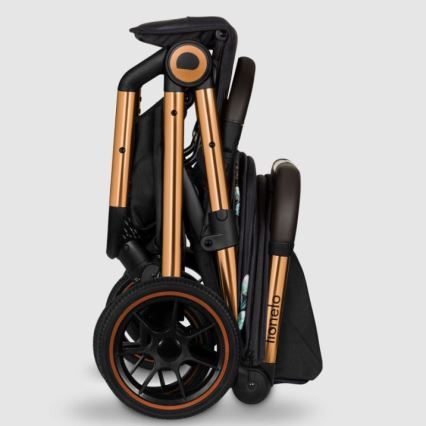 Lionelo - Sport-Kinderwagen CLOE schwarz/blau/gold