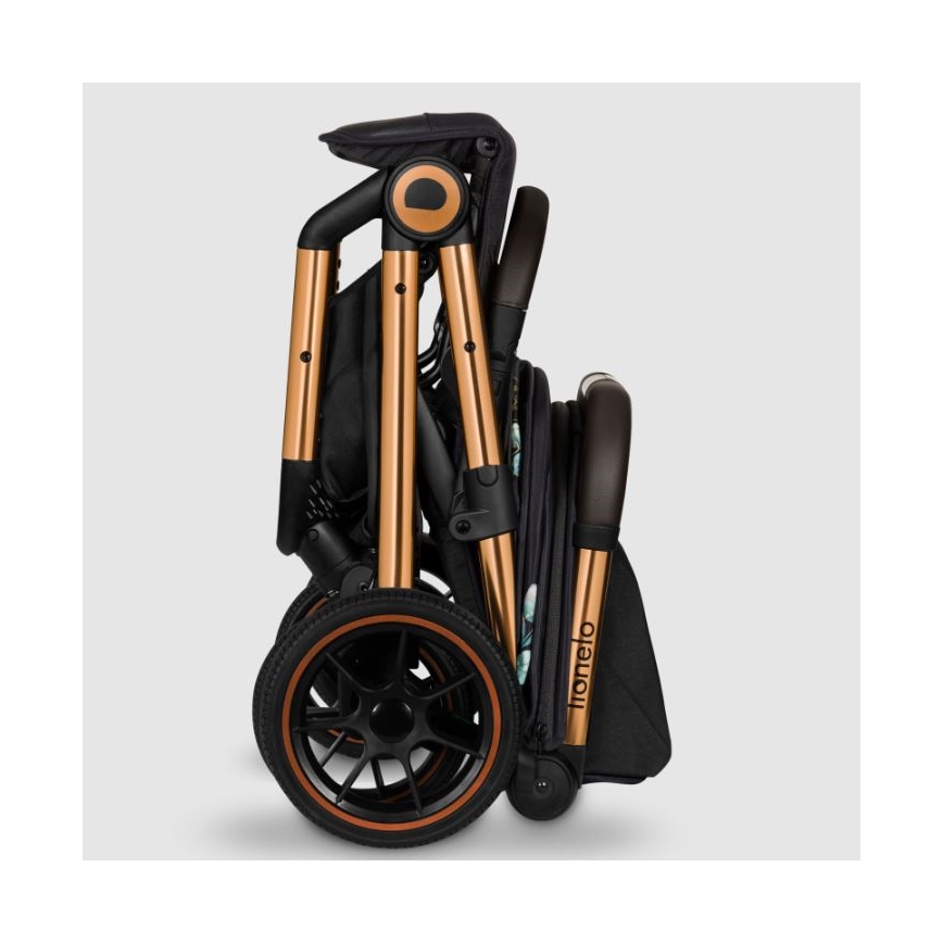 Lionelo - Sport-Kinderwagen CLOE schwarz/blau/gold