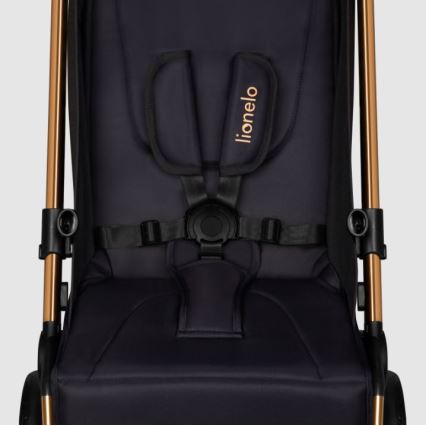 Lionelo - Sport-Kinderwagen CLOE schwarz/blau/gold