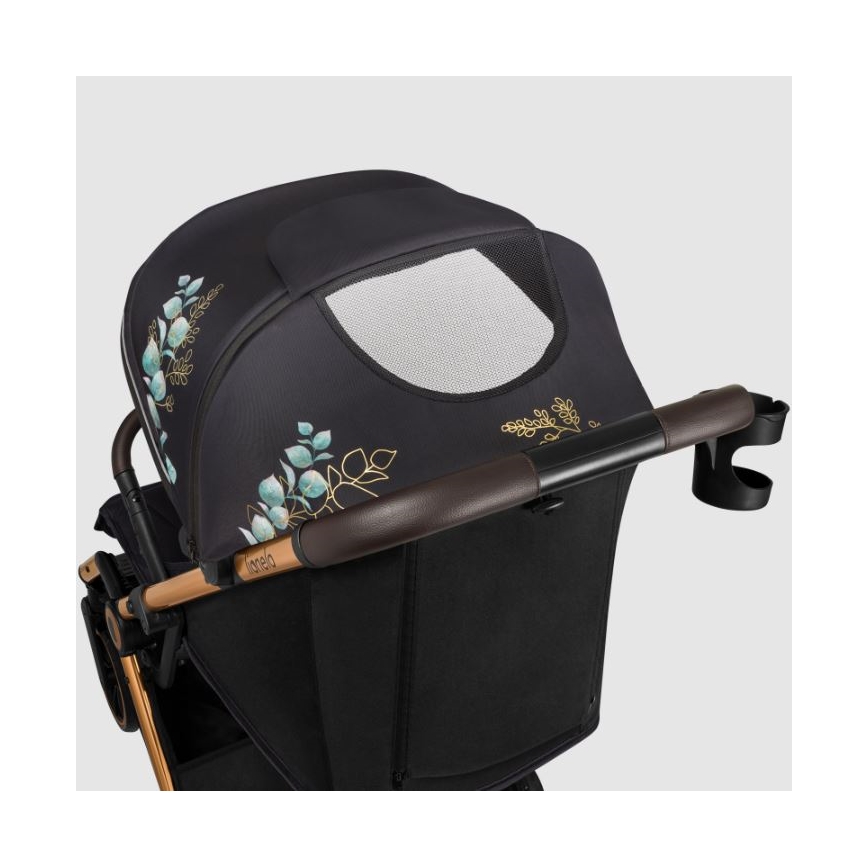 Lionelo - Sport-Kinderwagen CLOE schwarz/blau/gold