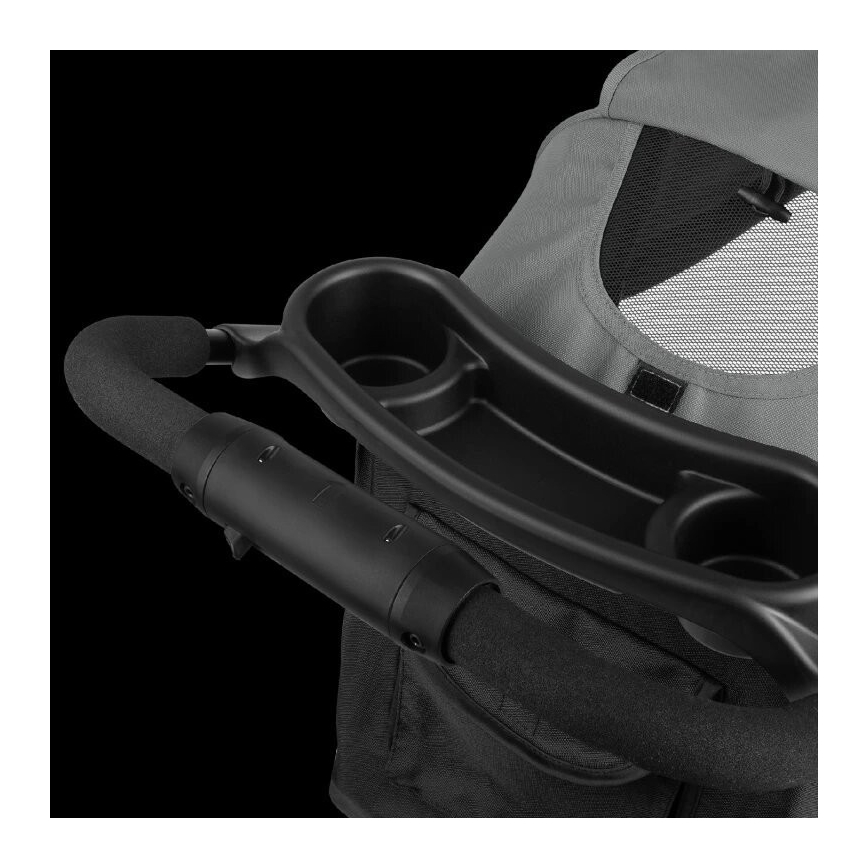 Lionelo - Sport-Kinderwagen EMMA PLUS grau/schwarz