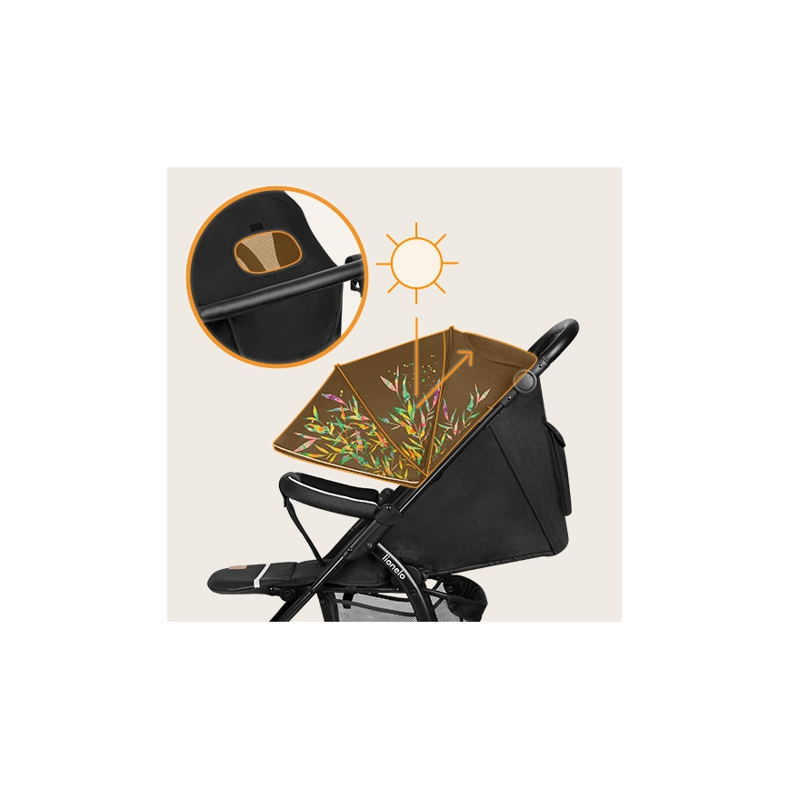 Lionelo - Sportkinderwagen ANNET TOUR schwarz/grün