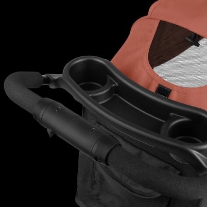 Lionelo - Sportkinderwagen EMMA PLUS ziegelrot/schwarz