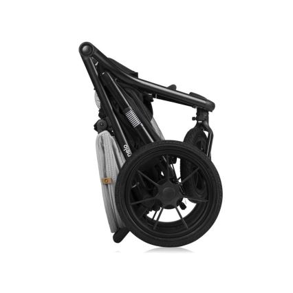 Lionelo - Sportlicher Kinderwagen AZURA schwarz/grau