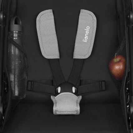 Lionelo - Sportlicher Kinderwagen AZURA schwarz/grau