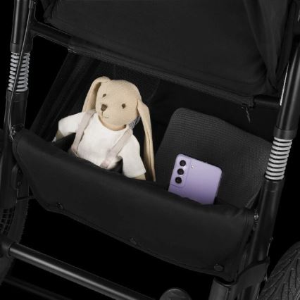 Lionelo - Sportlicher Kinderwagen AZURA schwarz/grau