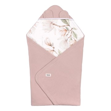 Lionelo - Wickelauflage für Autositz TRAVEL SWADDLE 90x90 cm Beige Magnolia