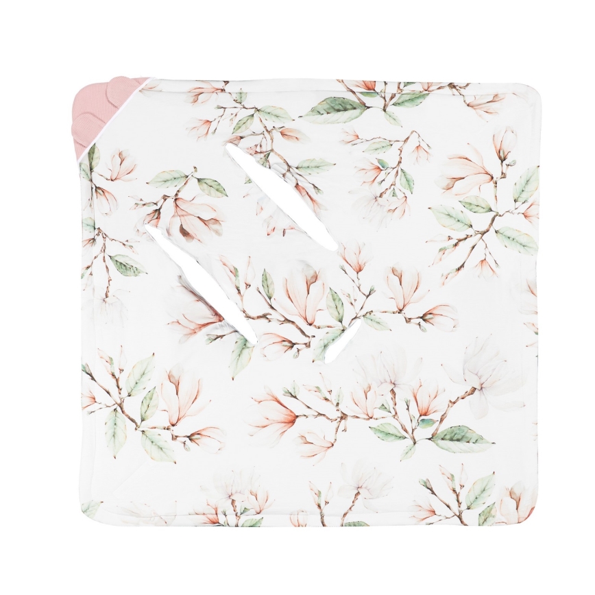 Lionelo - Wickelauflage für Autositz TRAVEL SWADDLE 90x90 cm Beige Magnolia