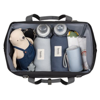 Lionelo - Wickeltasche für den Kinderwagen IDA Black Onyx