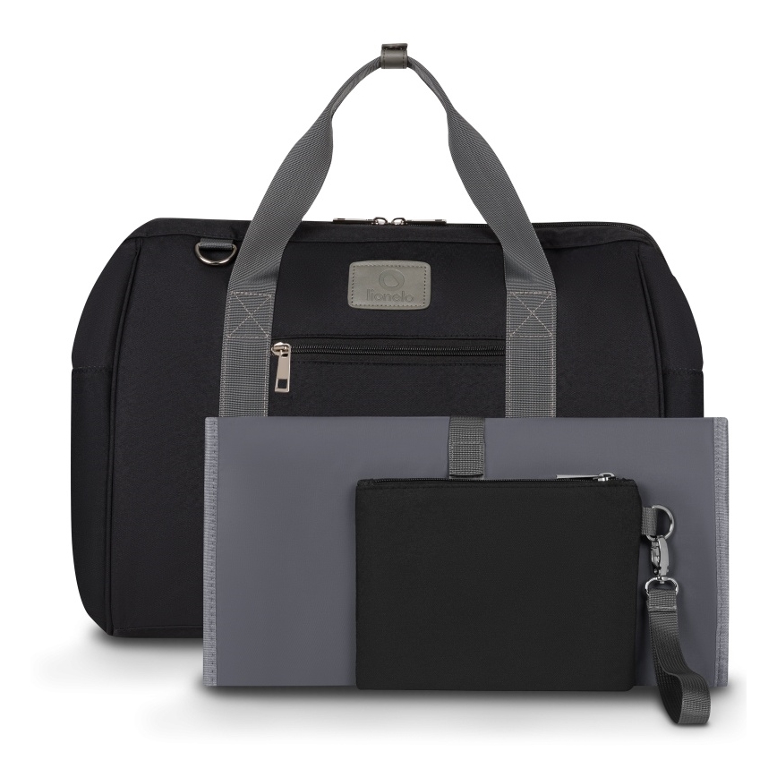 Lionelo - Wickeltasche für den Kinderwagen IDA Black Onyx