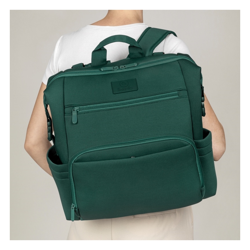 Lionelo - Wickeltasche für Kinderwagen CUBE Green Forest