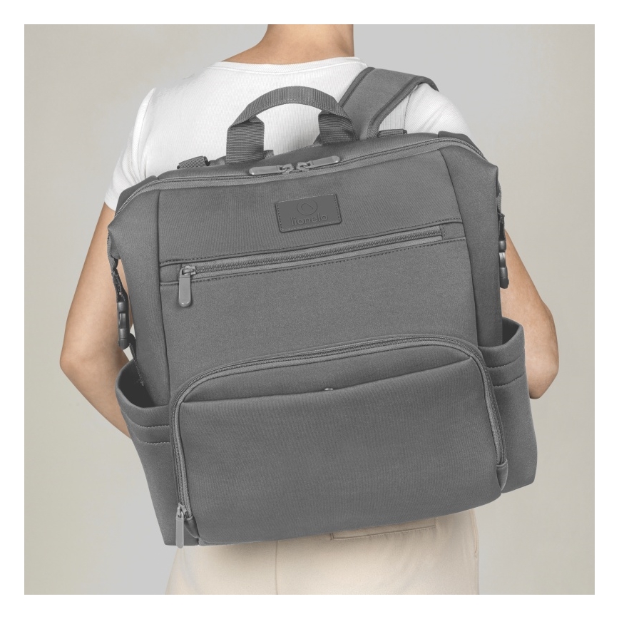 Lionelo - Wickeltasche für Kinderwagen CUBE Steingrau