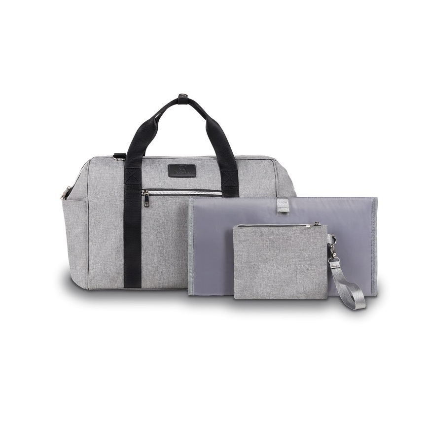 Lionelo - Wickeltasche für Kinderwagen IDA Grey Concrete