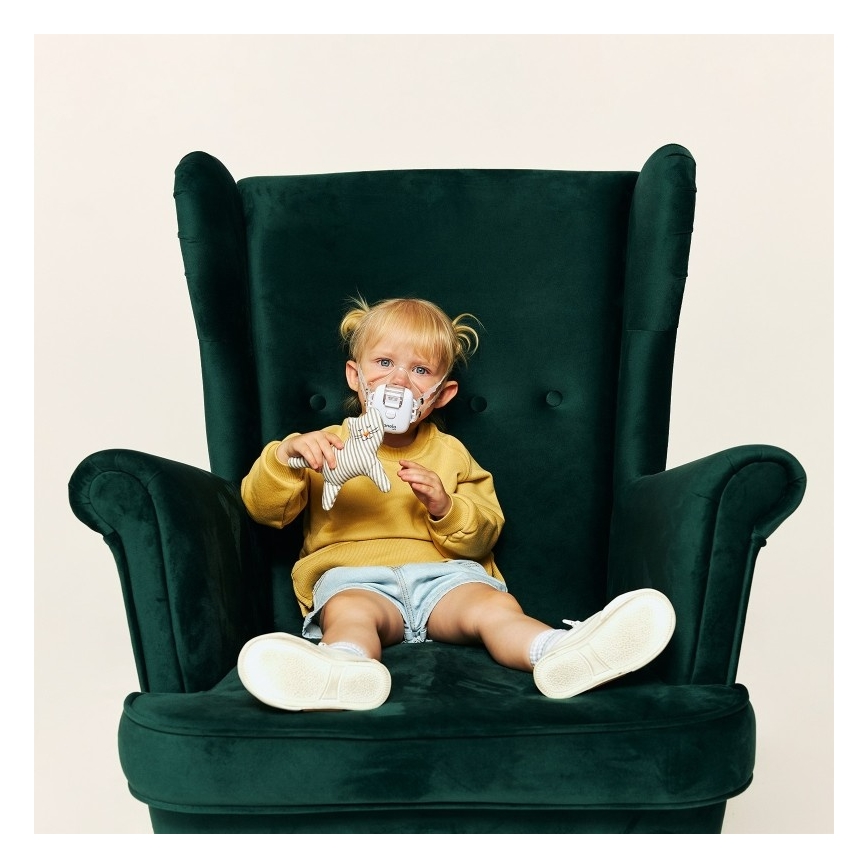 Lionelo - Wiederaufladbare Kinder-Inhalationsmaske NEBI AIR 5V