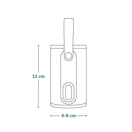 Lionelo - Wiederaufladbarer Flaschenwärmer THERMUP GO 18W/5V Grau/Silber