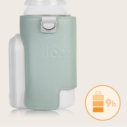 Lionelo - Wiederaufladbarer Flaschenwärmer THERMUP GO EVO 18W/5V grün/weiß