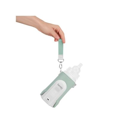 Lionelo - Wiederaufladbarer Flaschenwärmer THERMUP GO EVO 18W/5V grün/weiß