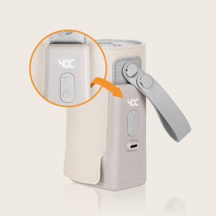 Lionelo - Wiederaufladbarer Flaschenwärmer THERMUP GO PLUS 10W/5V beige