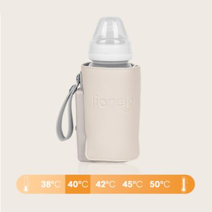 Lionelo - Wiederaufladbarer Flaschenwärmer THERMUP GO PLUS 10W/5V beige