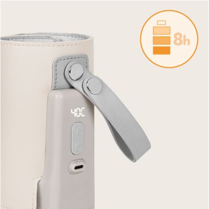 Lionelo - Wiederaufladbarer Flaschenwärmer THERMUP GO PLUS 10W/5V beige