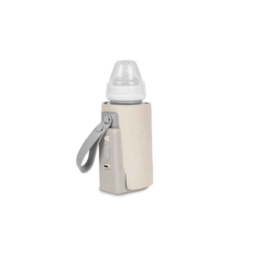 Lionelo - Wiederaufladbarer Flaschenwärmer THERMUP GO PLUS 10W/5V beige