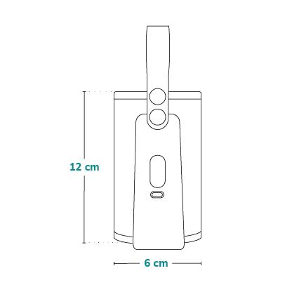 Lionelo - Wiederaufladbarer Flaschenwärmer THERMUP GO PLUS 10W/5V blau/grau