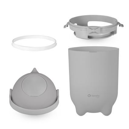 Lionelo - Windeleimer PUREBIN 10 l Grau