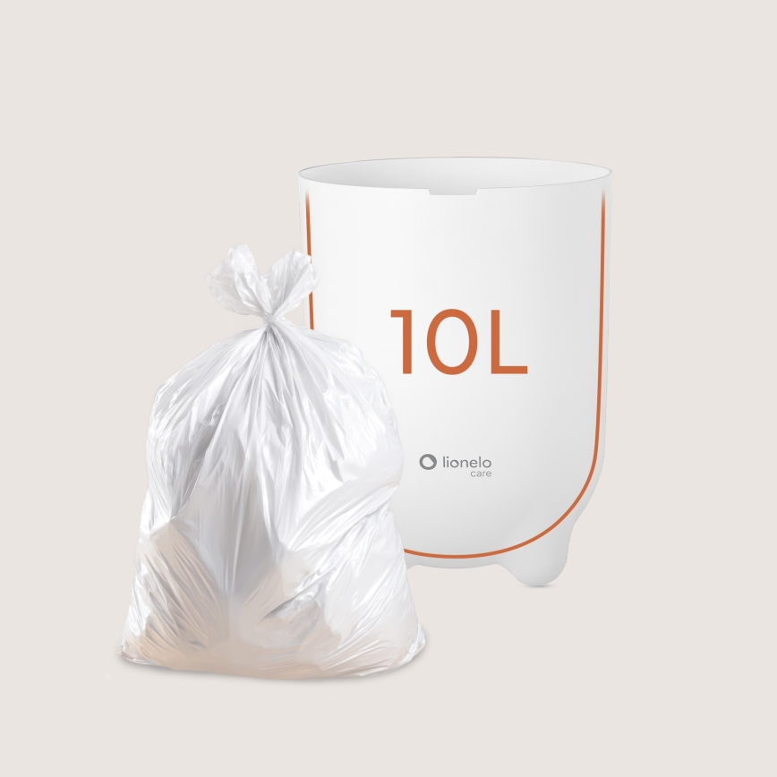 Lionelo - Windeleimer PUREBIN, 10 l, Weiß