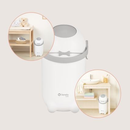 Lionelo - Windeleimer PUREBIN, 10 l, Weiß