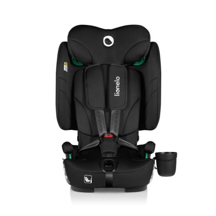 Lionelo - Zusammenklappbarer Kindersitz NELLY i-Size 76-150 cm Carbon-Schwarz
