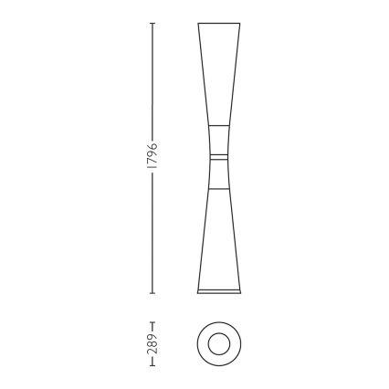 Lirio 42230/48/LI - Stehlampe LUCEBAR 2x2G11/55W