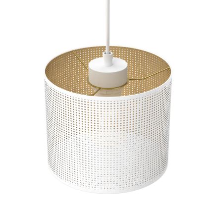 Deckenleuchte an Seil LOFT SHADE 5xE27/60W/230V weiß/gold