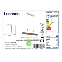 Lucande - Dimmbare LED-Hängeleuchte an Schnur LIO 5xLED/5W/230V