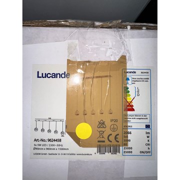 Lucande - LED-Hängeleuchte an Schnur HAYLEY 5xLED/5W/230V
