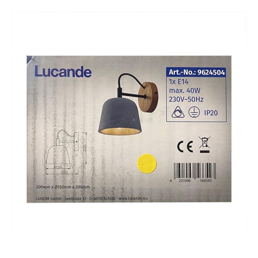 Lucande - Wandlampe KALINDA 1xE14/40W/230V