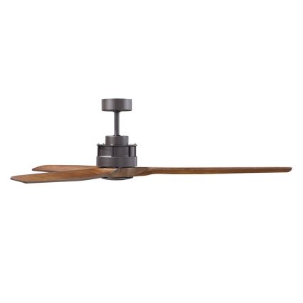 Lucci air 210507 - Deckenventilator AIRFUSION AKMANI Paulownia/Schwarz + Fernbedienung