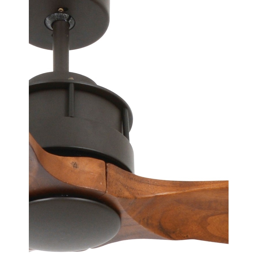 Lucci air 210507 - Deckenventilator AIRFUSION AKMANI Paulownia/Schwarz + Fernbedienung