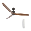 Lucci air 210507 - Deckenventilator AIRFUSION AKMANI Paulownia/Schwarz + Fernbedienung
