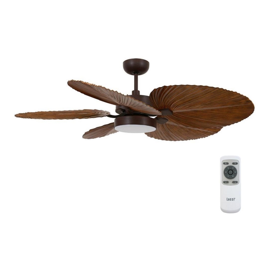 Lucci Air 210655 - LED-Deckenventilator BALI 1xGX53/18W/230V braun + Fernbedienung