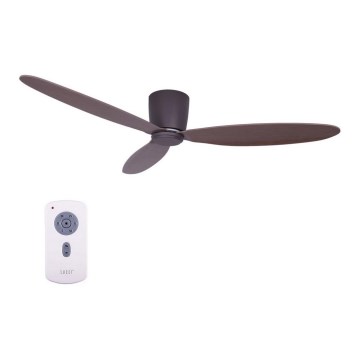 Lucci air 212883 - Deckenventilator AIRFUSION RADAR Holz/Braun Ø 132 cm mit Fernbedienung