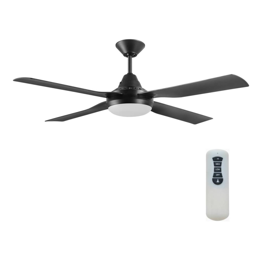 Lucci air 212899 - Dimmbarer LED-Deckenventilator MOONAH 1xGX53/21W/230V schwarz + Fernbedienung