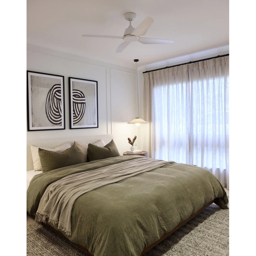 Lucci Air 212991 - Deckenventilator ARIA Ø 122 cm, weiß + Fernbedienung
