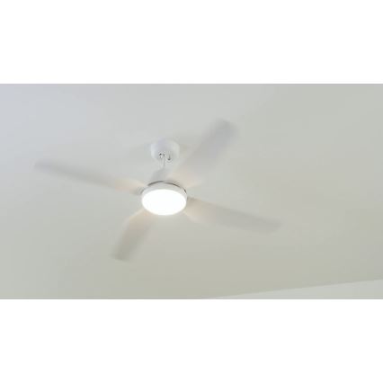 Lucci Air 212994 - LED-Deckenventilator ARIA LED/18W/230V weiß + Fernbedienung