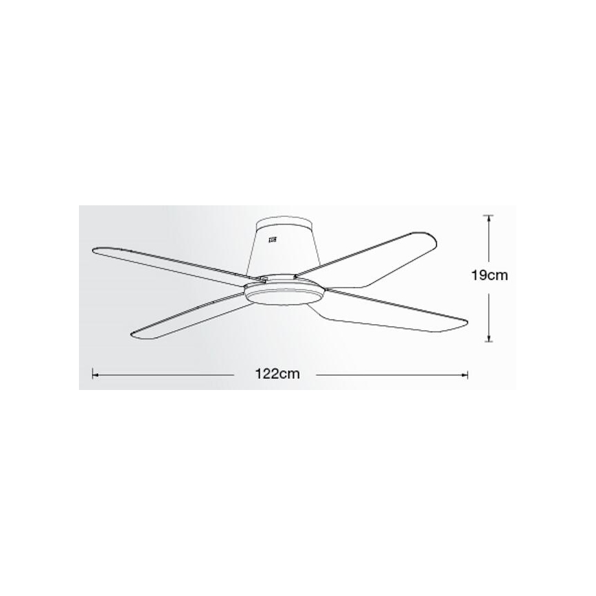 Lucci Air 213000 - Deckenventilator AIRFUSION ARIA schwarz + Fernbedienung