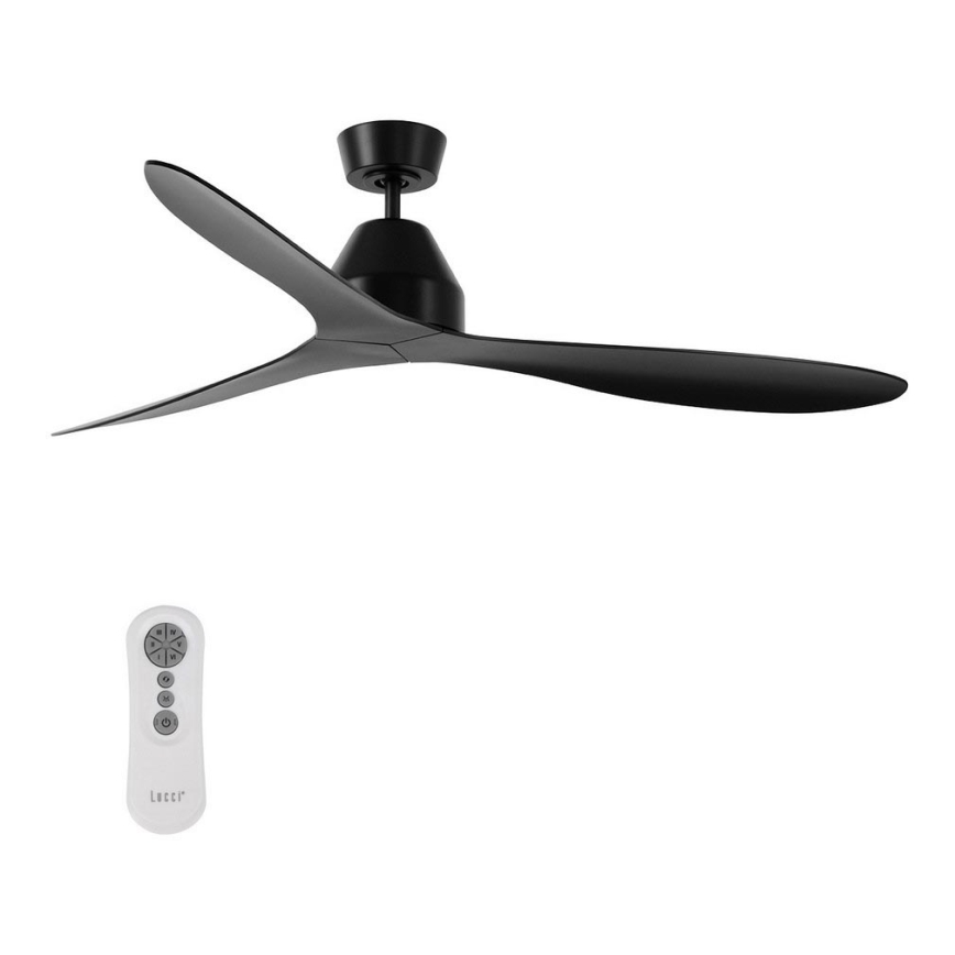 Lucci air 213041 - Deckenventilator WHITEHAVEN Schwarz + Fernbedienung