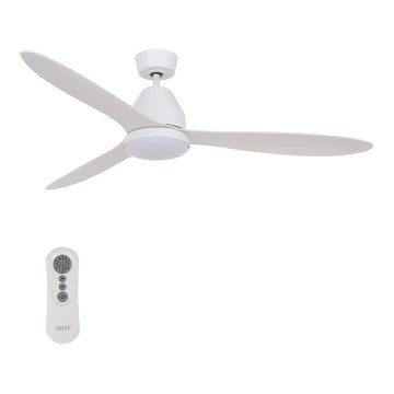 Lucci air 213043 - LED-Deckenventilator WHITEHAVEN GX53/17W/230V weiß + Fernbedienung